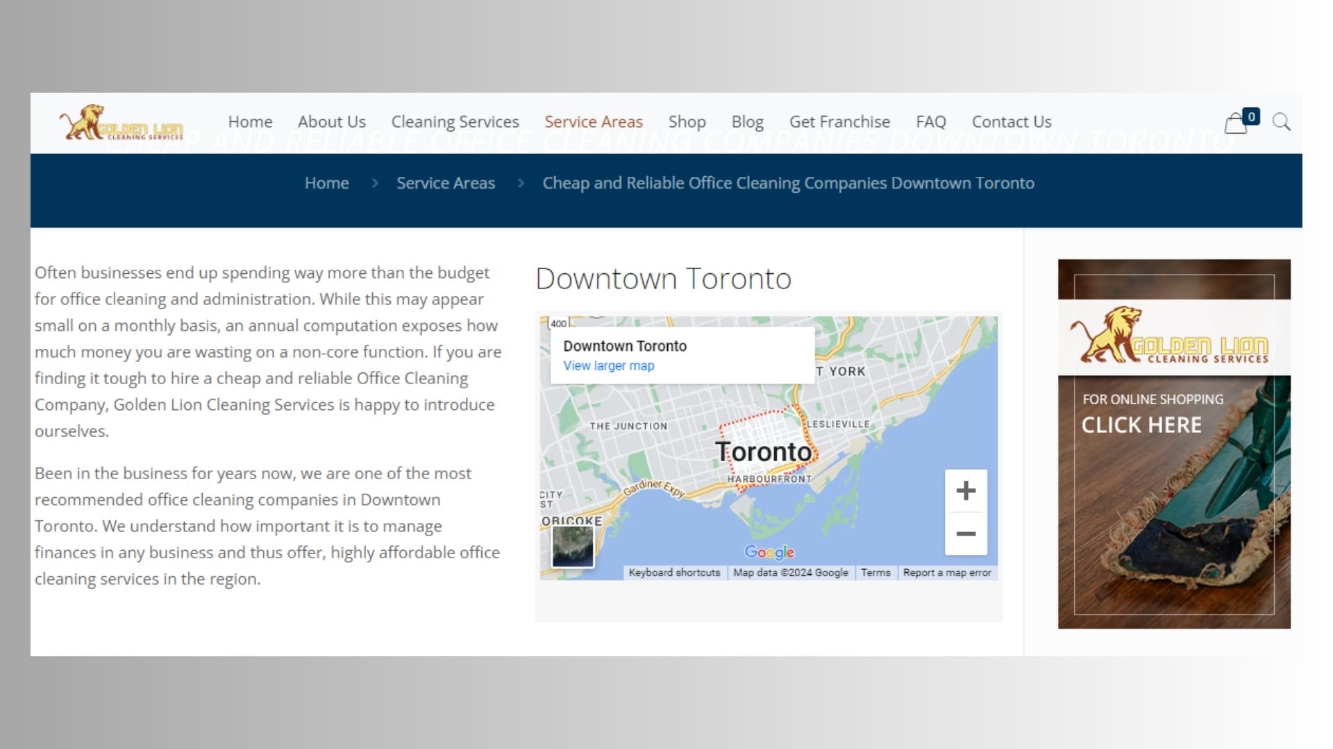 Cleaning and Janitorial Services in Downtown Toronto