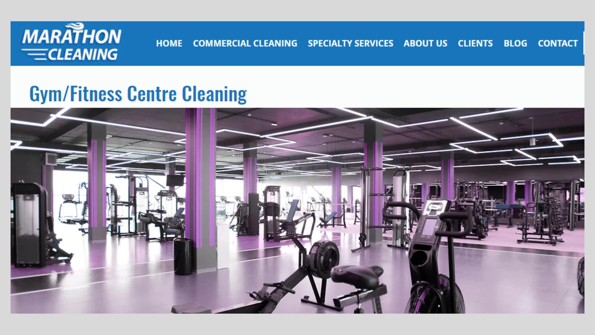 best gym and fitness center cleaning services in Toronto