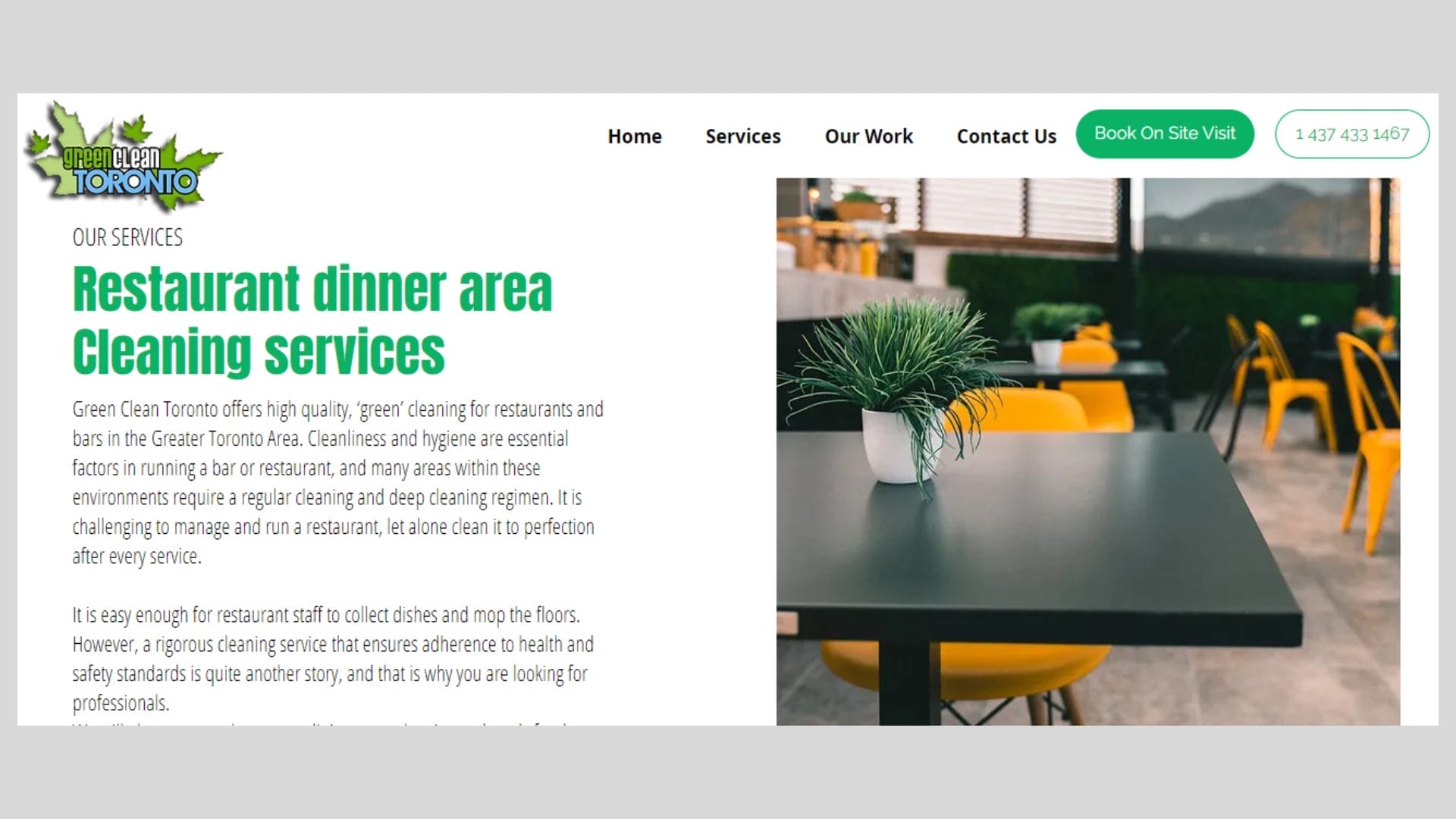 restaurants and cafes cleaning services in Toronto