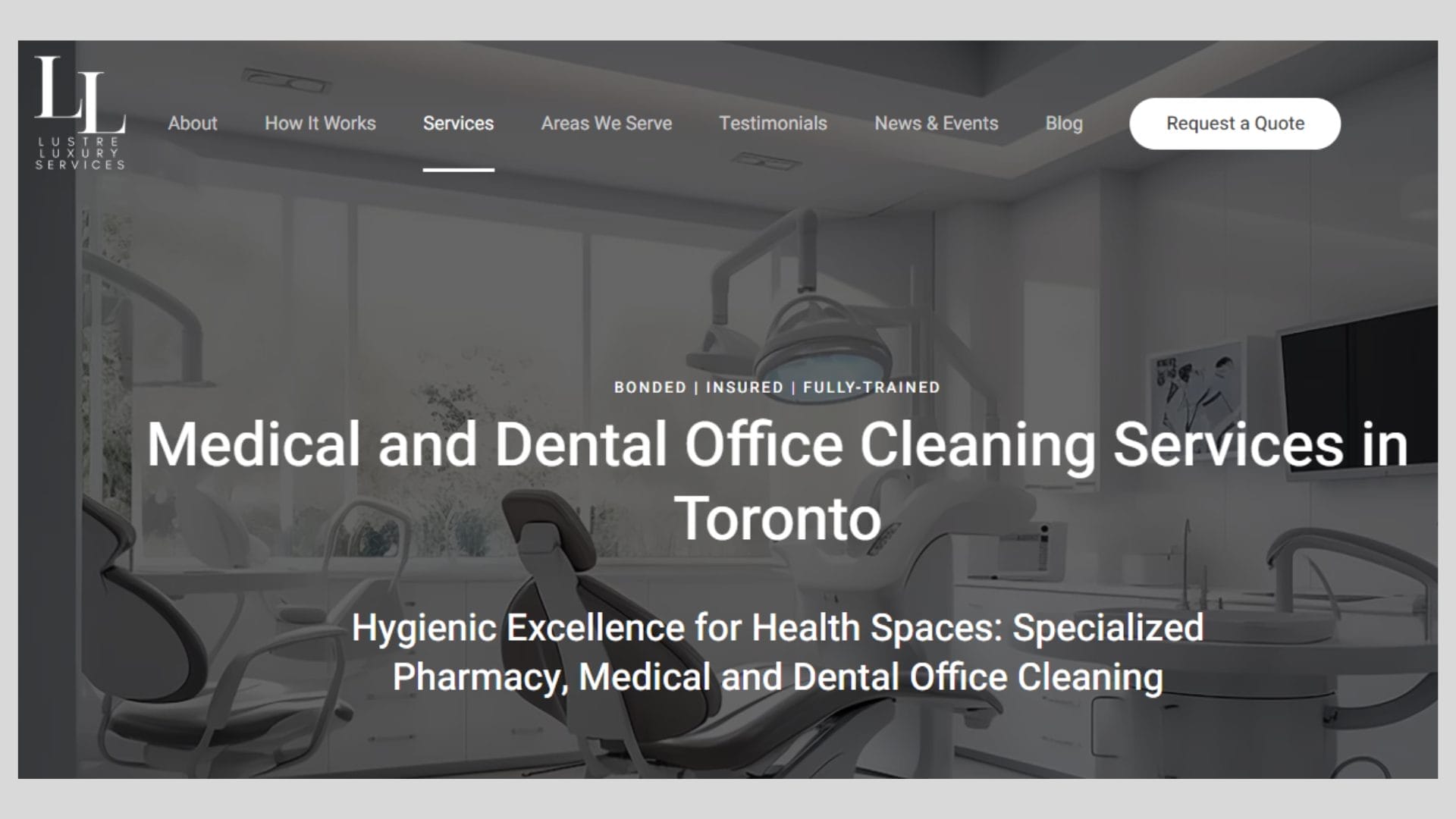 medical and dental office cleaning services in Toronto