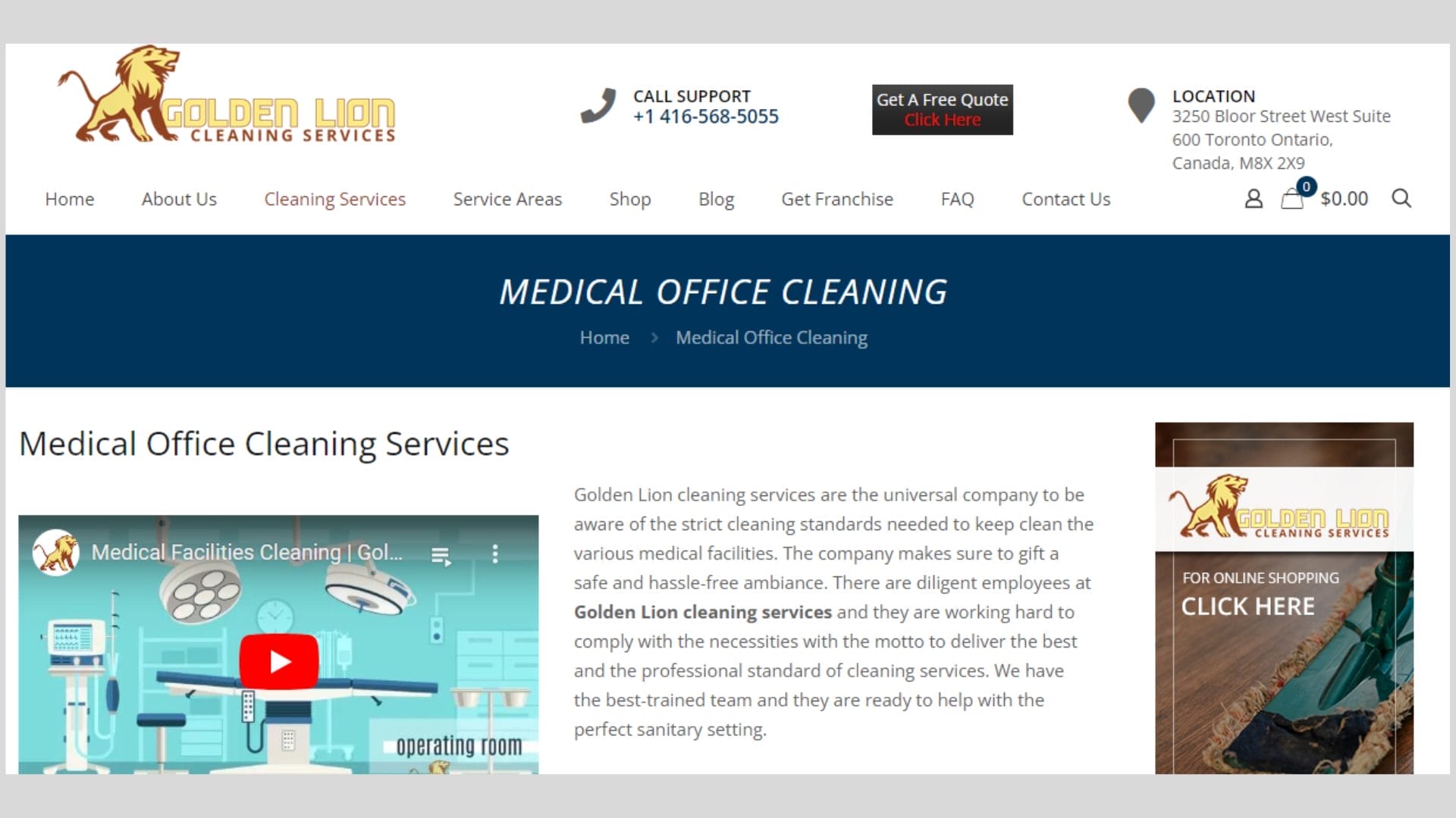 medical and dental office cleaning services in Toronto