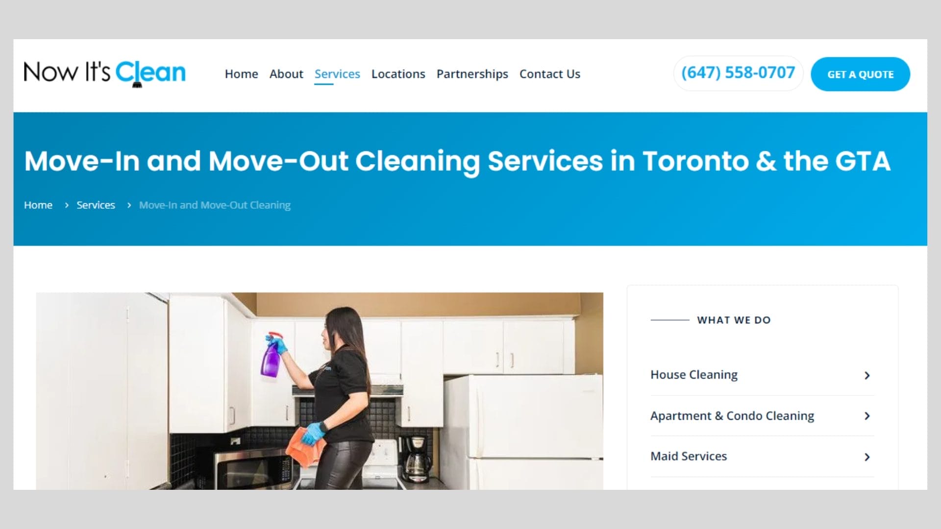 move-in and move-out cleaning services in Toronto